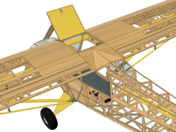 Piper PA-18 Model CAD Snapshots